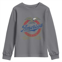 America Since 1776 Youth Sweatshirt 4th of July Retro Vintage Patriotic Eagle Pride - Wonder Print Shop