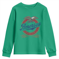 America Since 1776 Youth Sweatshirt 4th of July Retro Vintage Patriotic Eagle Pride - Wonder Print Shop