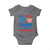 Will Trade Sister for Firecrackers Baby Onesie Funny 4th of July Patriotic Humor - Wonder Print Shop