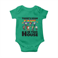 There's Some Gays in This House Baby Onesie Funny LGBTQ+ Horror Character Pride Mashup - Wonder Print Shop