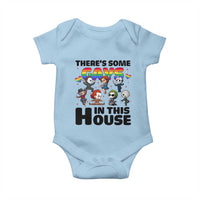 There's Some Gays in This House Baby Onesie Funny LGBTQ+ Horror Character Pride Mashup - Wonder Print Shop
