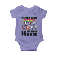 There's Some Gays in This House Baby Onesie Funny LGBTQ+ Horror Character Pride Mashup - Wonder Print Shop