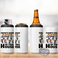 There's Some Gays in This House 4 in 1 Can Cooler Tumbler Funny LGBTQ+ Horror Character Pride Mashup - Wonder Print Shop