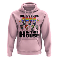 There's Some Gays in This House Hoodie Funny LGBTQ+ Horror Character Pride Mashup - Wonder Print Shop