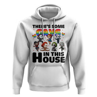 There's Some Gays in This House Hoodie Funny LGBTQ+ Horror Character Pride Mashup - Wonder Print Shop