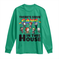 There's Some Gays in This House Long Sleeve Shirt Funny LGBTQ+ Horror Character Pride Mashup - Wonder Print Shop