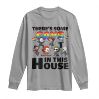 There's Some Gays in This House Long Sleeve Shirt Funny LGBTQ+ Horror Character Pride Mashup - Wonder Print Shop