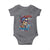 Chill the Fourth Out Skeleton Baby Onesie Funny Patriotic 4th of July Fireworks Party - Wonder Print Shop