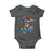 Chill the Fourth Out Skeleton Baby Onesie Funny Patriotic 4th of July Fireworks Party - Wonder Print Shop