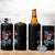Chill the Fourth Out Skeleton 4 in 1 Can Cooler Tumbler Funny Patriotic 4th of July Fireworks Party - Wonder Print Shop