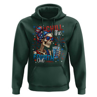 Chill the Fourth Out Skeleton Hoodie Funny Patriotic 4th of July Fireworks Party - Wonder Print Shop