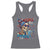 Chill the Fourth Out Skeleton Racerback Tank Top Funny Patriotic 4th of July Fireworks Party - Wonder Print Shop
