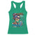 Chill the Fourth Out Skeleton Racerback Tank Top Funny Patriotic 4th of July Fireworks Party - Wonder Print Shop