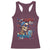 Chill the Fourth Out Skeleton Racerback Tank Top Funny Patriotic 4th of July Fireworks Party - Wonder Print Shop