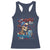 Chill the Fourth Out Skeleton Racerback Tank Top Funny Patriotic 4th of July Fireworks Party - Wonder Print Shop