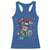 Chill the Fourth Out Skeleton Racerback Tank Top Funny Patriotic 4th of July Fireworks Party - Wonder Print Shop