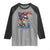 Chill the Fourth Out Skeleton Raglan Shirt Funny Patriotic 4th of July Fireworks Party - Wonder Print Shop