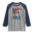Chill the Fourth Out Skeleton Raglan Shirt Funny Patriotic 4th of July Fireworks Party - Wonder Print Shop