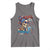 Chill the Fourth Out Skeleton Tank Top Funny Patriotic 4th of July Fireworks Party - Wonder Print Shop