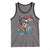 Chill the Fourth Out Skeleton Tank Top Funny Patriotic 4th of July Fireworks Party - Wonder Print Shop
