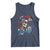Chill the Fourth Out Skeleton Tank Top Funny Patriotic 4th of July Fireworks Party - Wonder Print Shop