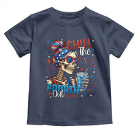 Chill the Fourth Out Skeleton Toddler T Shirt Funny Patriotic 4th of July Fireworks Party - Wonder Print Shop
