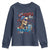 Chill the Fourth Out Skeleton Youth Sweatshirt Funny Patriotic 4th of July Fireworks Party - Wonder Print Shop