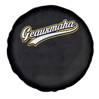 Geauxmaha Vintage Throwback Design Spare Tire Cover Purple and Gold Baseball Fan - Wonder Print Shop