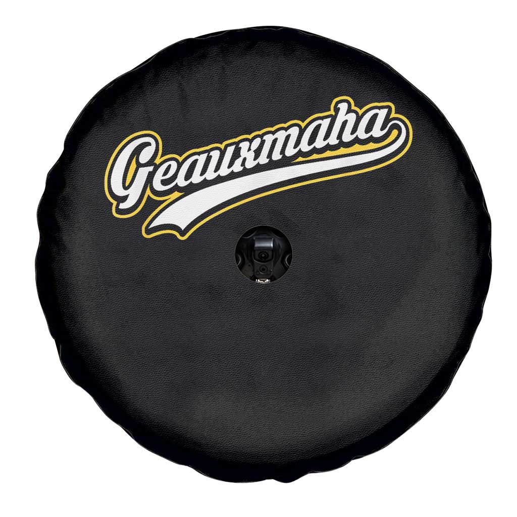 Geauxmaha Vintage Throwback Design Spare Tire Cover Purple and Gold Baseball Fan - Wonder Print Shop