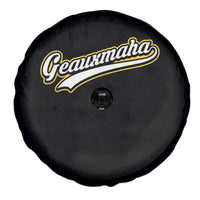 Geauxmaha Vintage Throwback Design Spare Tire Cover Purple and Gold Baseball Fan - Wonder Print Shop