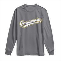 Geauxmaha Vintage Throwback Design Long Sleeve Shirt Purple and Gold Baseball Fan - Wonder Print Shop