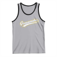 Geauxmaha Vintage Throwback Design Tank Top Purple and Gold Baseball Fan - Wonder Print Shop