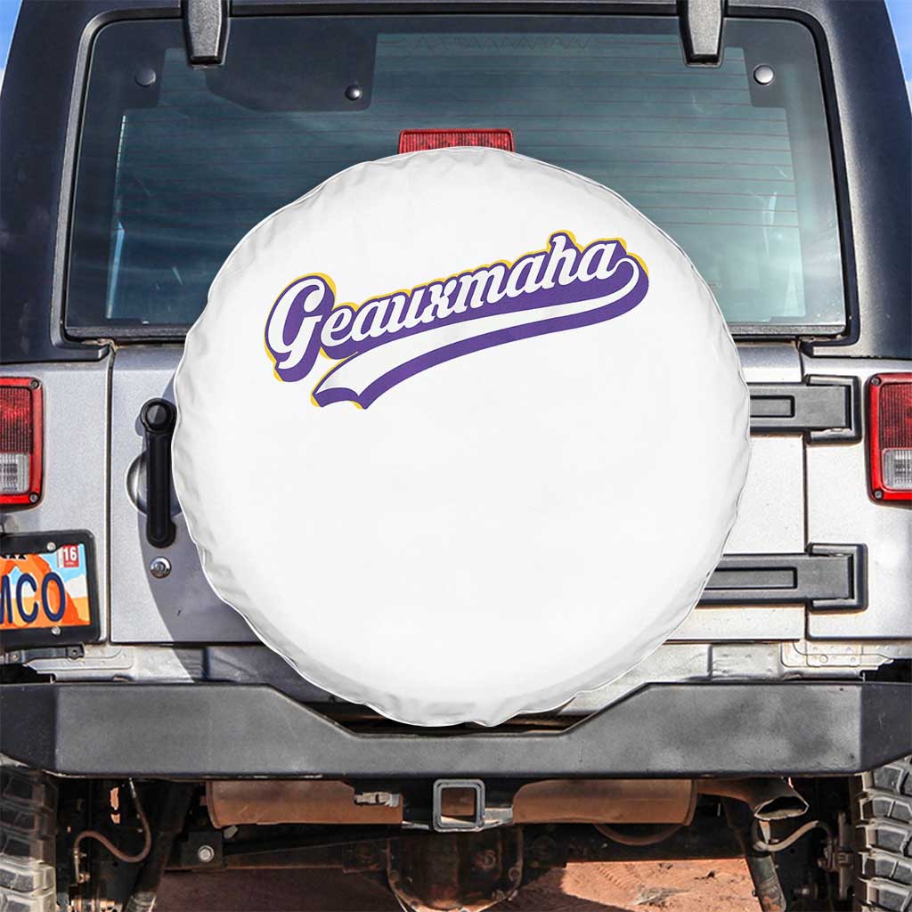 Geauxmaha Vintage Throwback Design Spare Tire Cover Gold Baseball Fan - Wonder Print Shop