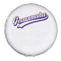 Geauxmaha Vintage Throwback Design Spare Tire Cover Gold Baseball Fan - Wonder Print Shop