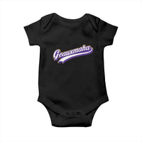 Geauxmaha Vintage Throwback Design Baby Onesie Gold Baseball Fan - Wonder Print Shop