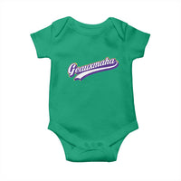 Geauxmaha Vintage Throwback Design Baby Onesie Gold Baseball Fan - Wonder Print Shop
