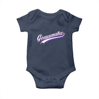 Geauxmaha Vintage Throwback Design Baby Onesie Gold Baseball Fan - Wonder Print Shop