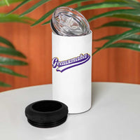 Geauxmaha Vintage Throwback Design 4 in 1 Can Cooler Tumbler Gold Baseball Fan - Wonder Print Shop