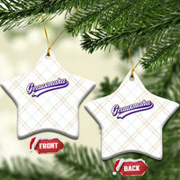 Geauxmaha Vintage Throwback Design Ceramic Ornament Gold Baseball Fan - Wonder Print Shop