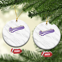 Geauxmaha Vintage Throwback Design Ceramic Ornament Gold Baseball Fan - Wonder Print Shop