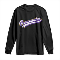 Geauxmaha Vintage Throwback Design Long Sleeve Shirt Gold Baseball Fan - Wonder Print Shop