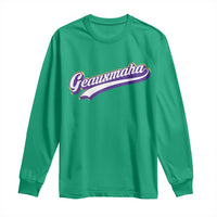 Geauxmaha Vintage Throwback Design Long Sleeve Shirt Gold Baseball Fan - Wonder Print Shop