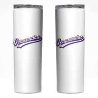 Geauxmaha Vintage Throwback Design Skinny Tumbler Gold Baseball Fan - Wonder Print Shop