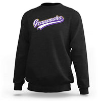 Geauxmaha Vintage Throwback Design Sweatshirt Gold Baseball Fan - Wonder Print Shop