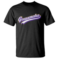 Geauxmaha Vintage Throwback Design T Shirt Gold Baseball Fan - Wonder Print Shop