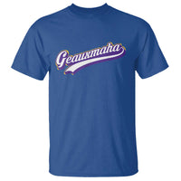 Geauxmaha Vintage Throwback Design T Shirt Gold Baseball Fan - Wonder Print Shop