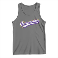Geauxmaha Vintage Throwback Design Tank Top Gold Baseball Fan - Wonder Print Shop