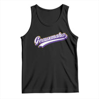 Geauxmaha Vintage Throwback Design Tank Top Gold Baseball Fan - Wonder Print Shop