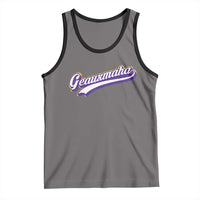 Geauxmaha Vintage Throwback Design Tank Top Gold Baseball Fan - Wonder Print Shop