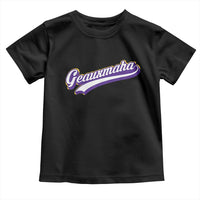 Geauxmaha Vintage Throwback Design Toddler T Shirt Gold Baseball Fan - Wonder Print Shop